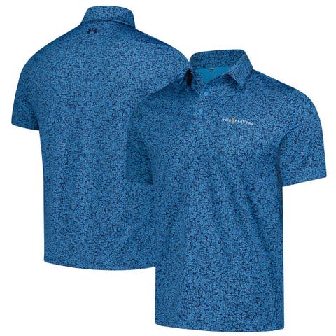 Men's Under Armour  Blue THE PLAYERS Drive Gnome Print Polo