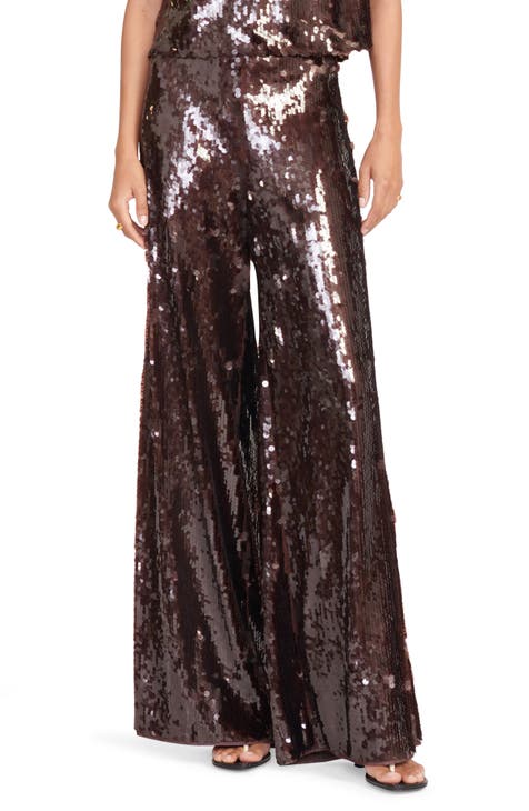 Luke Wide Leg Sequin Pants