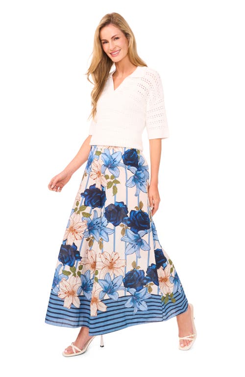 Cece Wide Leg Pants In Blue