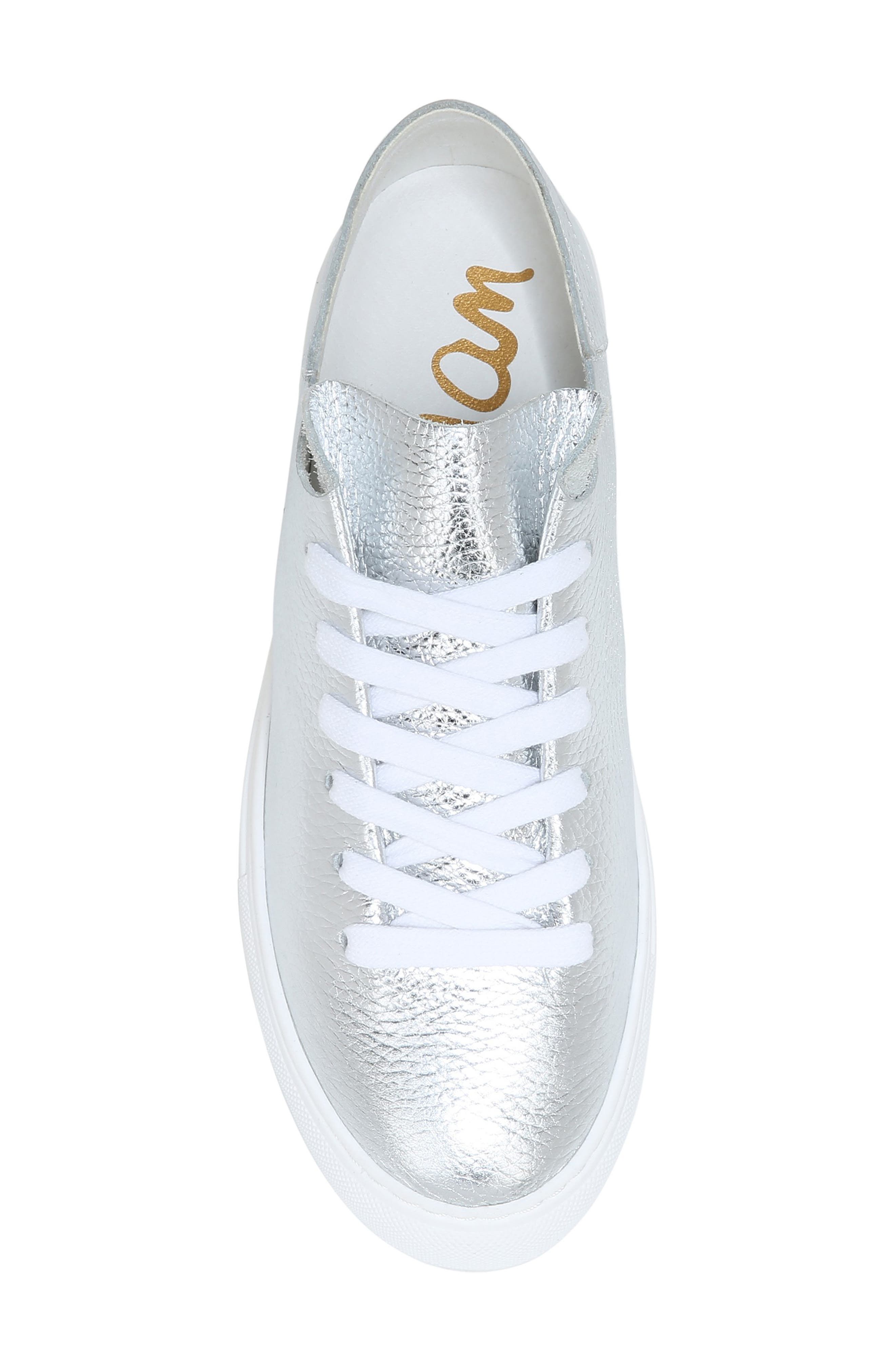 Poppy Sneaker, Alternate, color, SOFT SILVER