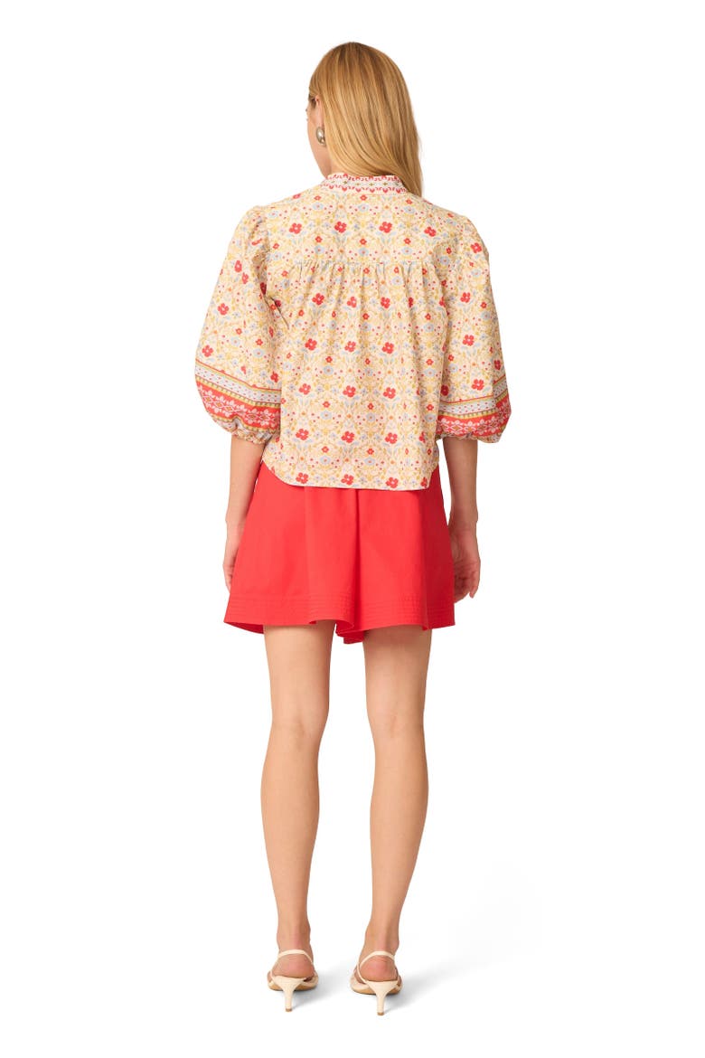 Bethany Blouse, Alternate, color, Red ditsy floral print
