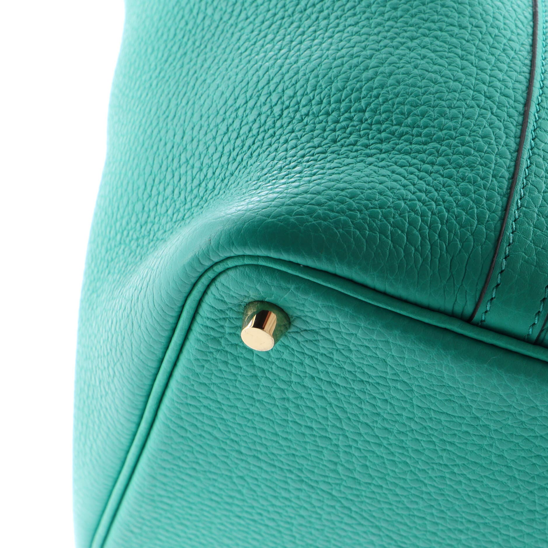 Pre-Owned Hermes Picotin Lock Bag Clemence PM, Alternate, color, Menthe