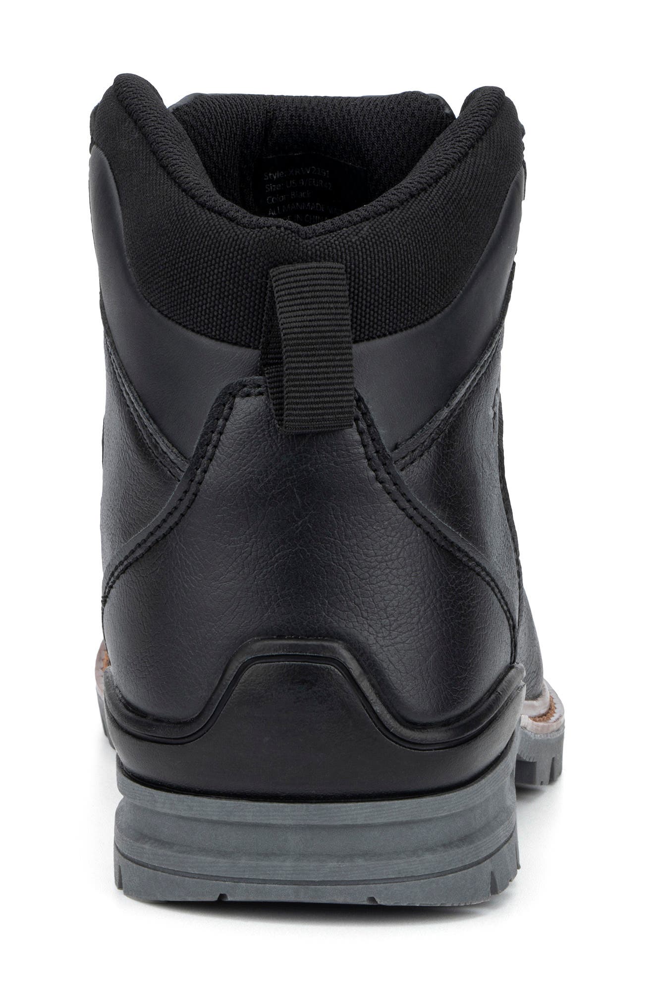 XRAY Black Star Lace-Up Work Boot, Alternate, color, 