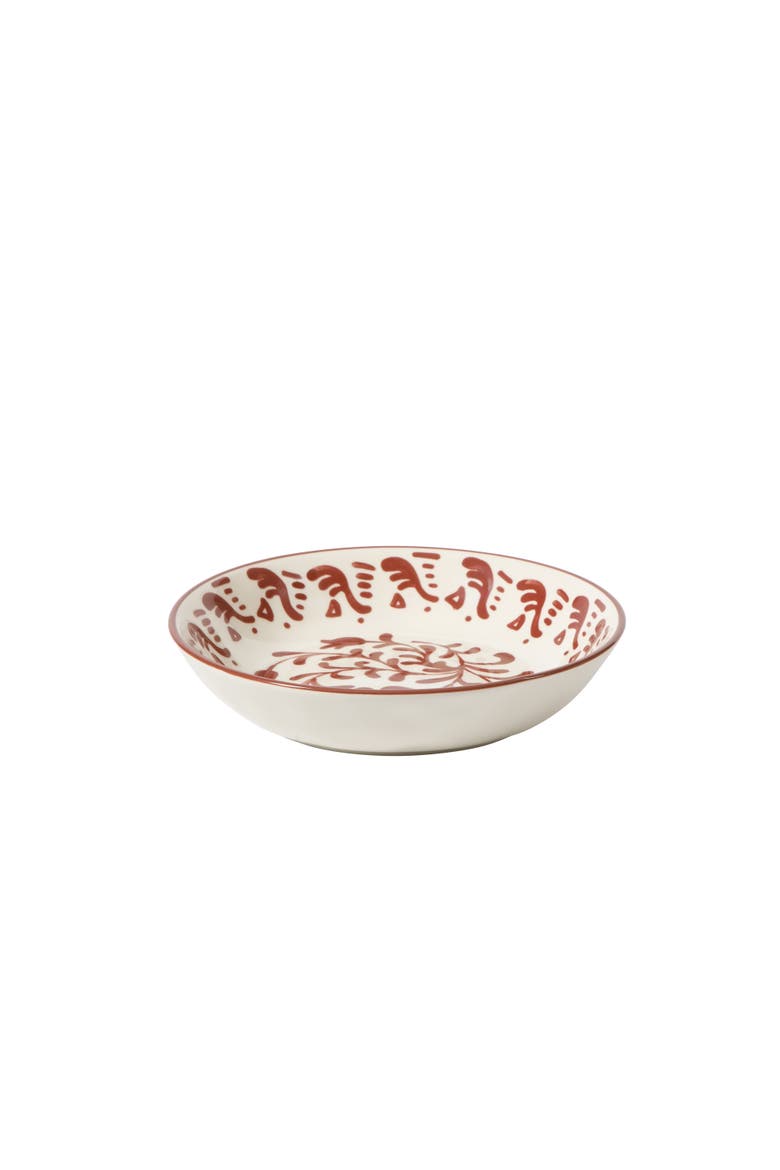 2-Time Oprah's Favorite Things, Valencia Flor 16 Piece Plates and Bowls Dinnerware Set, Alternate, color, Pomegranate Red