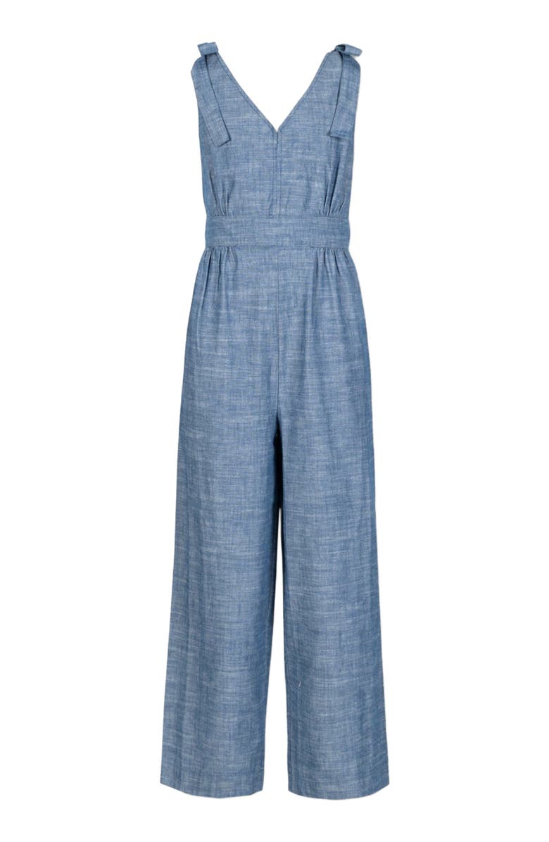 Hope & Henry Women's Organic Bow Shoulder Jumpsuit, Alternate, color, 