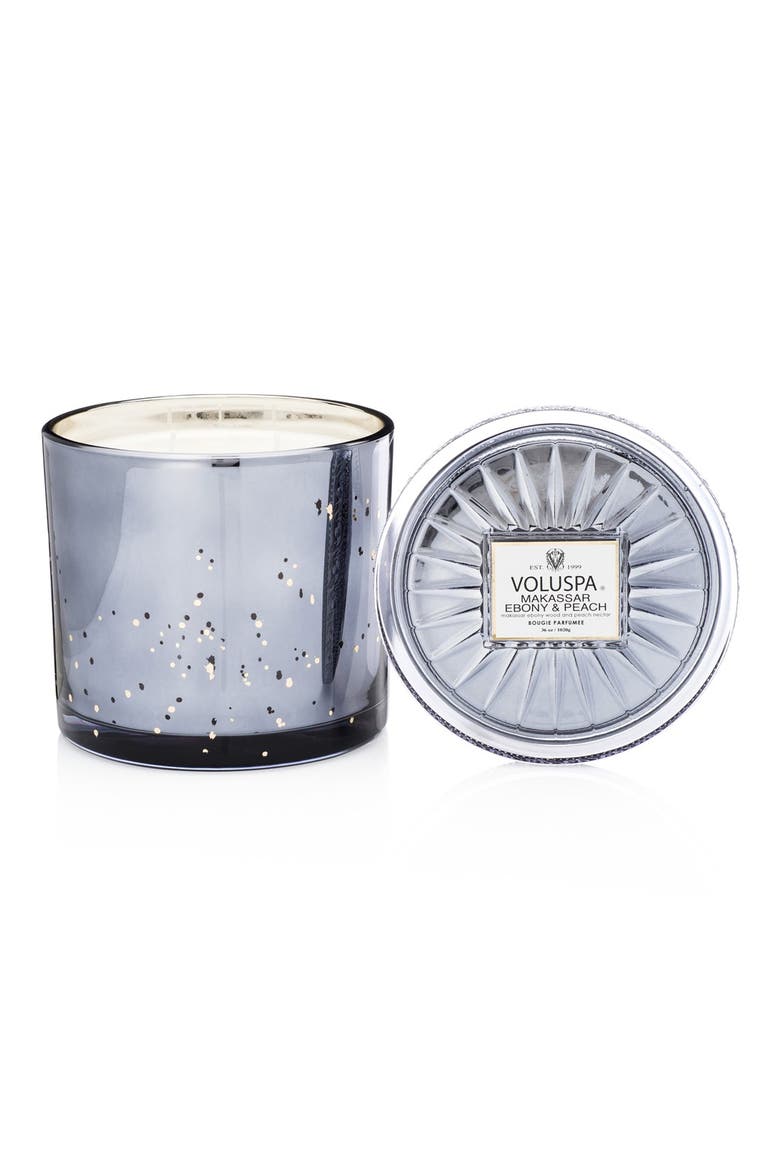 Vermeil - Makassar Ebony & Peach Grande Maison Candle, Main, color, NO COLOR