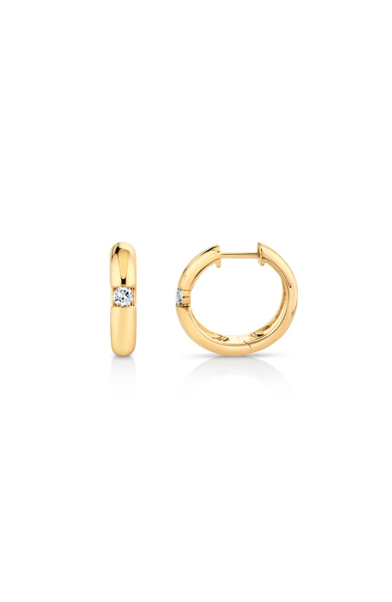Michael M Orb Split Huggie Hoop Earring, Alternate, color, Yellow Gold
