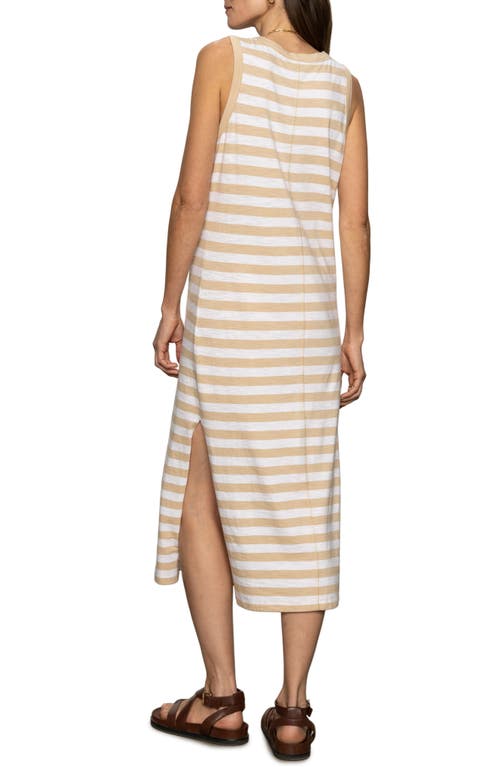 Shop Sanctuary Stripe Sleeveless Tiered Organic Cotton Blend Maxi Dress