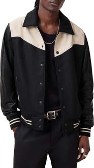 AllSaints Endleton Contrast Bomber Jacket