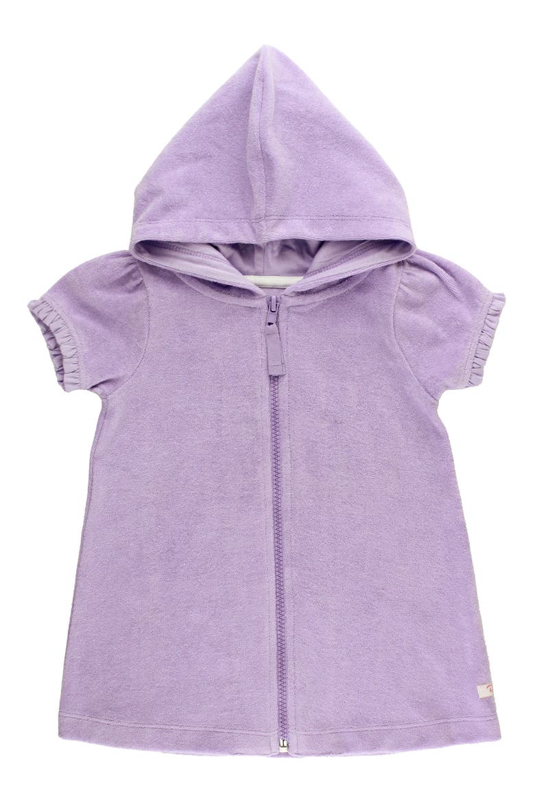Kids' Lavender Cotton Blend Terry Cover-Up Dress, Main, color, PURPLE