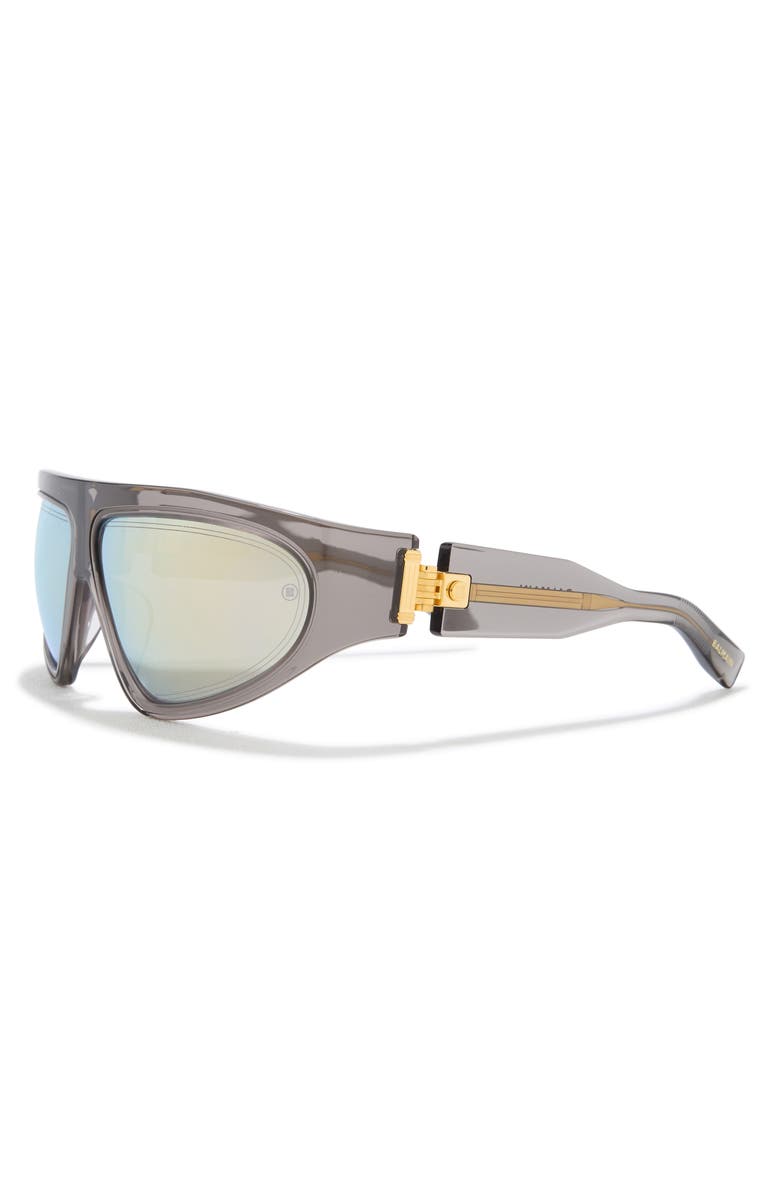 Balmain Novelty 62mm Shield Sunglasses, Alternate, color, Grey Grey Grey