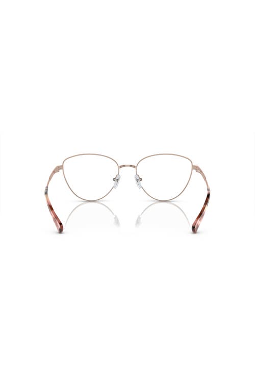 Michael Kors 55mm Cat Eye Optical Glasses In Gold