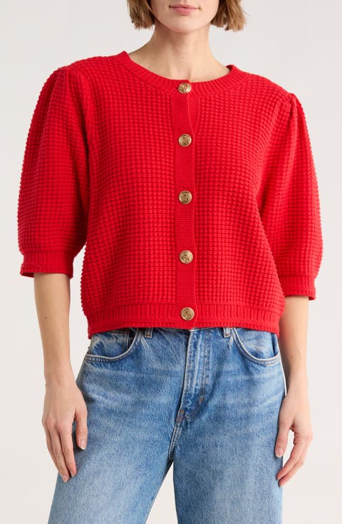 Elbow Length Sleeve Cardigan