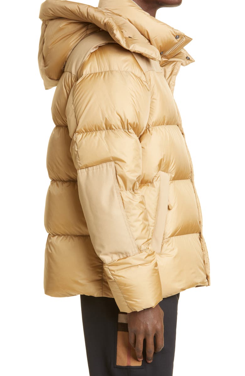 Burberry Lockwell Detachable Sleeve Down Puffer Coat, Alternate, color, 