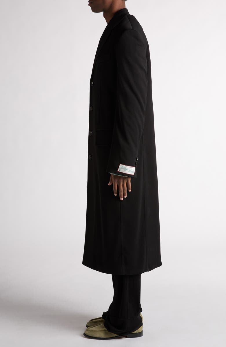 Bottega Veneta Fluid Matte Jersey Topcoat, Alternate, color, 1000 Black