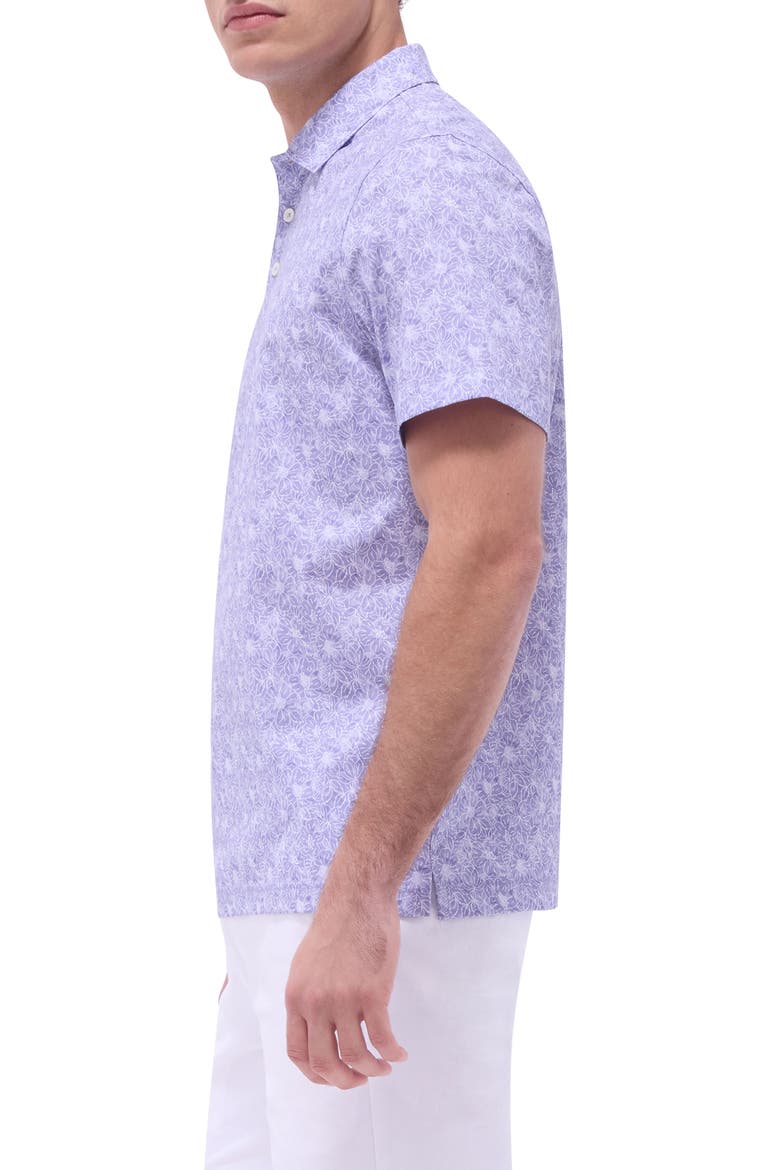 Victor OoohCotton® Floral Polo, Alternate, color, LILAC