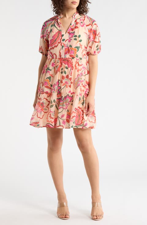Floral Puff Sleeve Dress