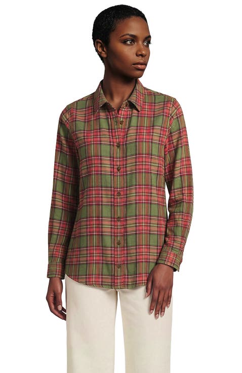 Flannel Boyfriend Long Sleeve Shirt