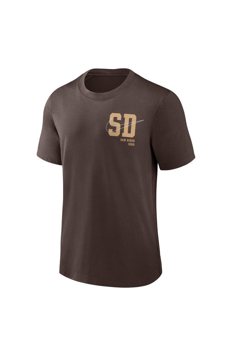 Nike Men's Nike Brown San Diego Padres Statement Game Over T-Shirt, Alternate, color, Brown