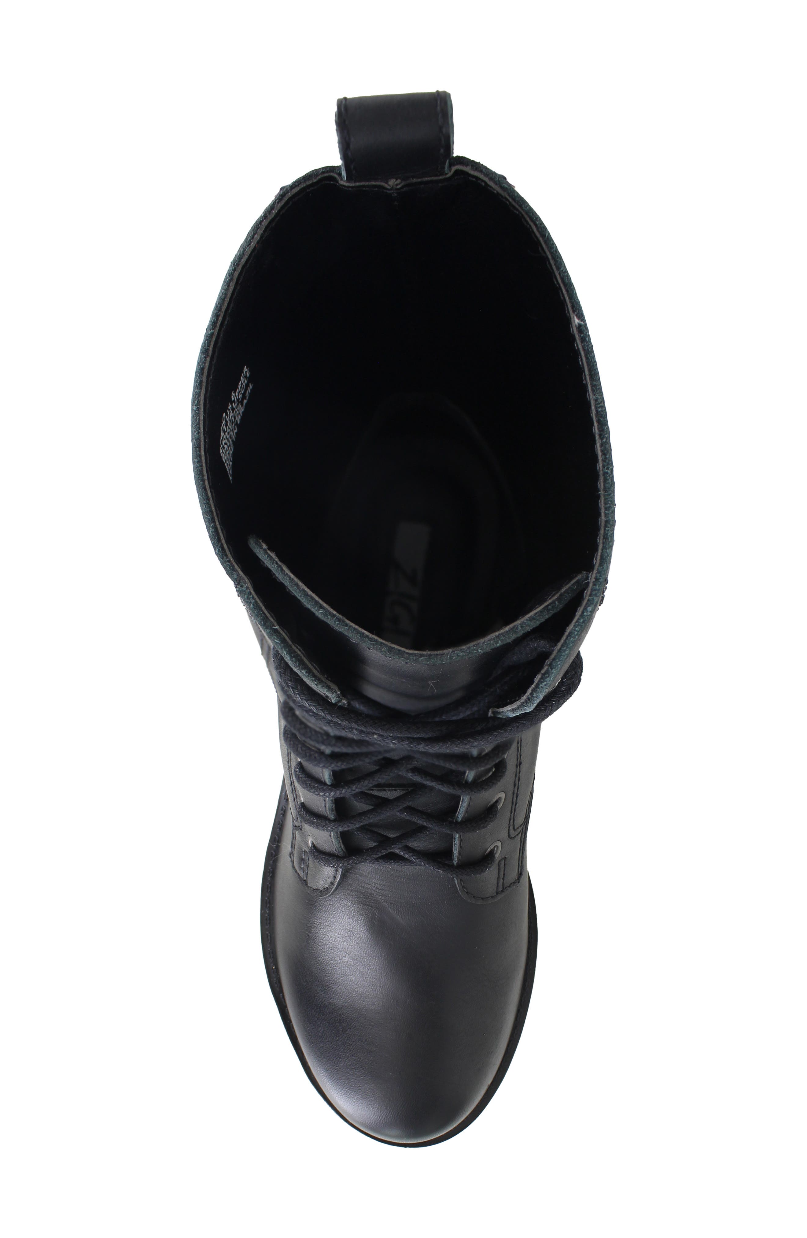 ZIGIny Rocio Platform Lace-Up Boot, Alternate, color, Black
