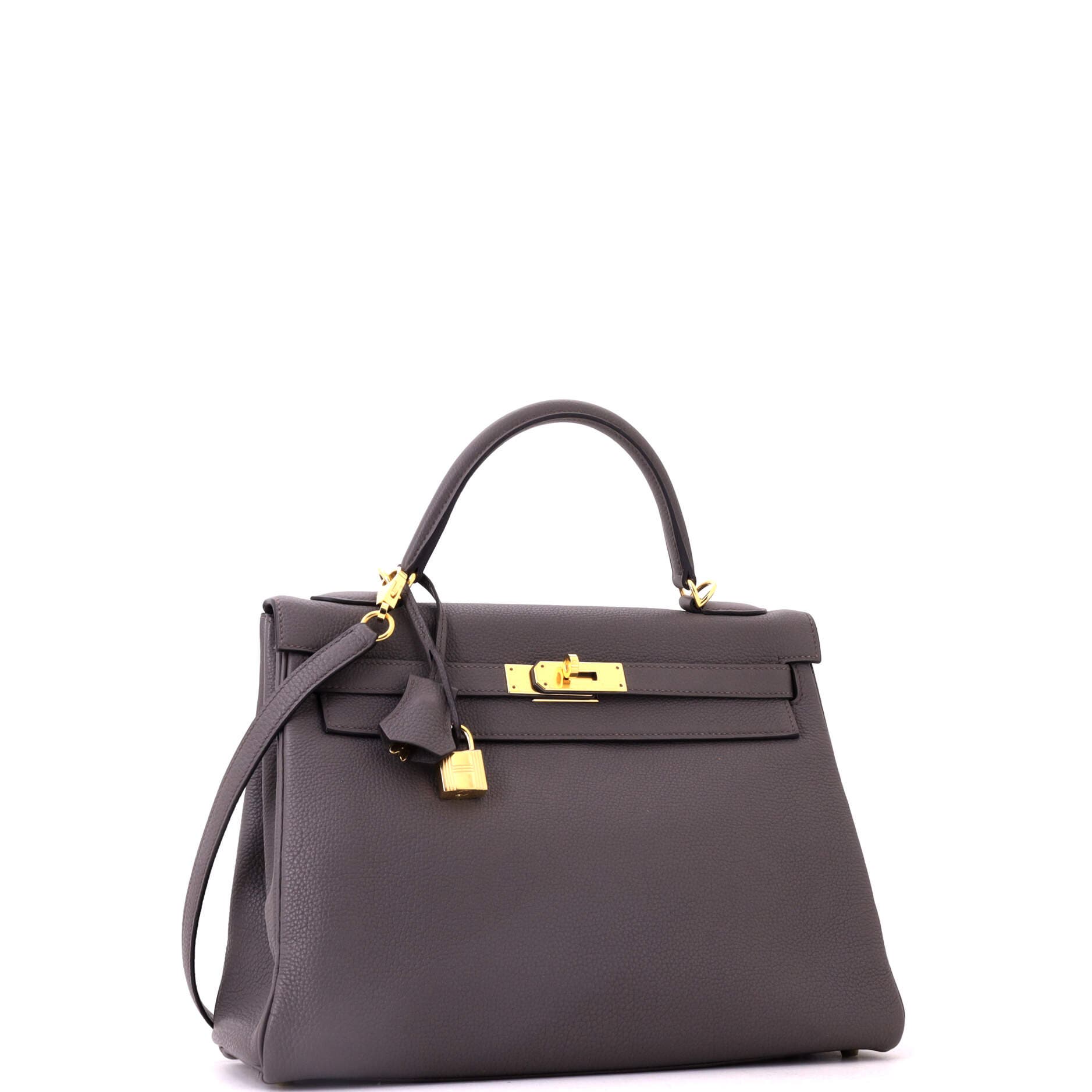 Kelly Handbag Grey Togo with Gold Hardware 32, Alternate, color, Grey