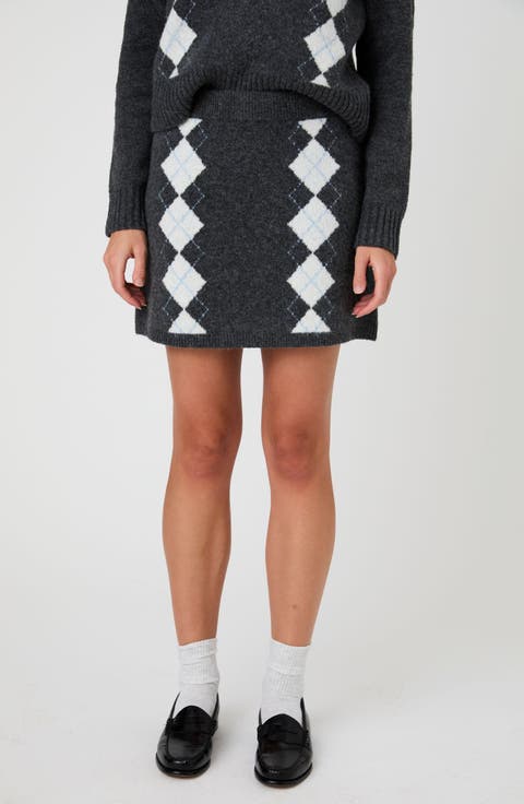 Argyle Miniskirt