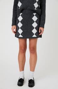 French Connection Argyle Miniskirt