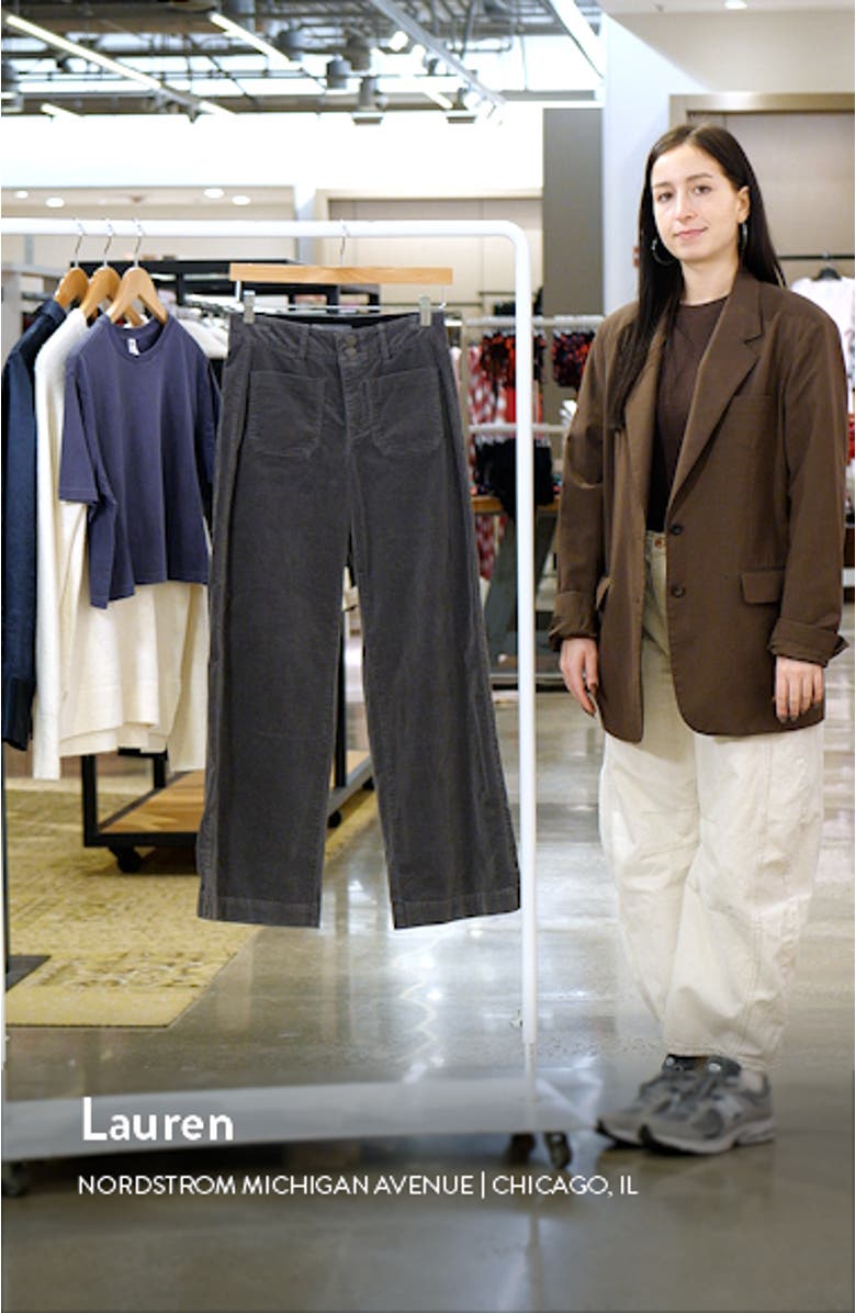 'Ab'Solution Skyrise Patch Pocket Wide Leg Pants, sales video thumbnail