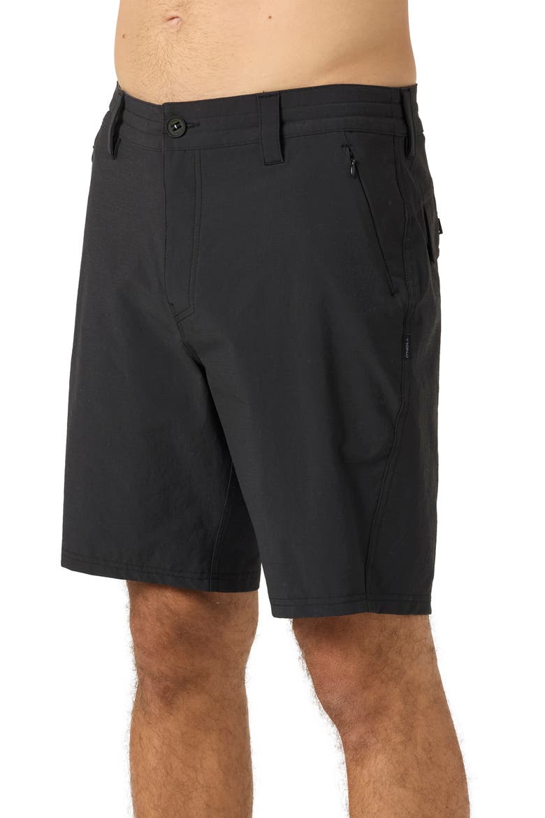 TRVLR Enduro Hybrid Shorts, Alternate, color, BLACK