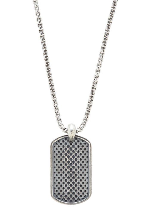 Dog Tag Pendant Necklace