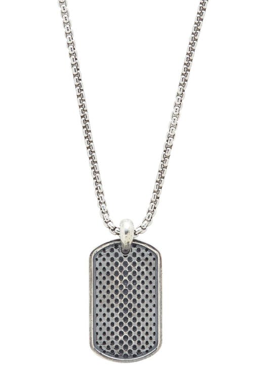 Degs & Sal Dog Tag Pendant Necklace in Silver  product