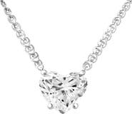 Bliss Diamond Certified 3Ct Heart Solitaire Diamond Pendant Necklace 14k Gold Lab Grown