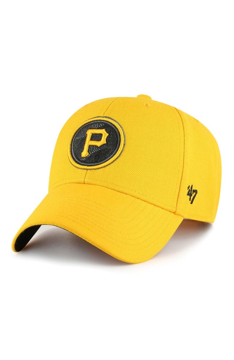 '47 Men's '47  Gold Pittsburgh Pirates 2023 City Connect MVP Adjustable Hat, Alternate, color, Gold