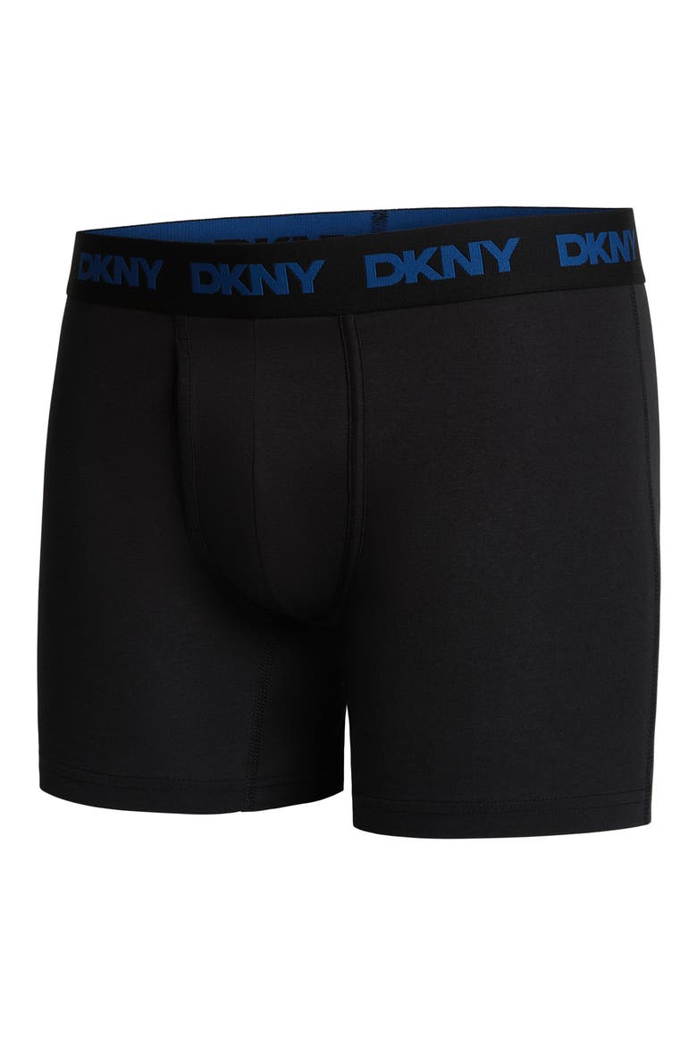 3-Pack Stretch Cotton Boxer Briefs, Alternate, color, BLACK/ LIMOGES/ BRIGHT WHITE