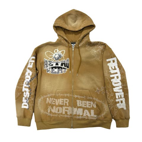 Destruction Zip Hoodie