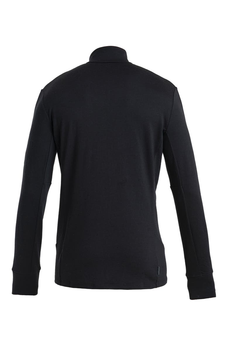 Men's Merino 260 Quantum Long Sleeve Zip Jacket, Alternate, color, BLACK