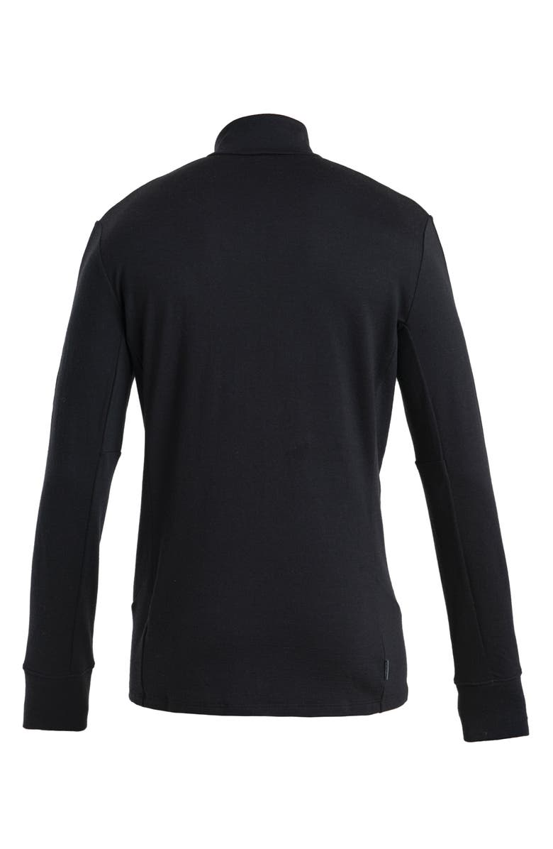 Icebreaker Men's Merino 260 Quantum Long Sleeve Zip Jacket, Alternate, color, Black
