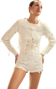 Cynthia Rowley Paloma Shrunken Cardigan