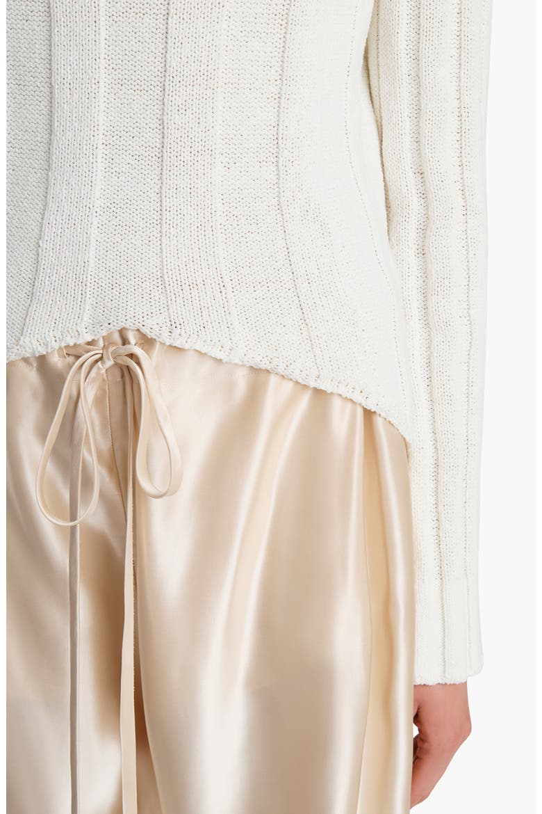 Sylas Off the Shoulder Rib Sweater, Alternate, color, GLAZE