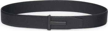 T Icon Soft Grain Leather Belt