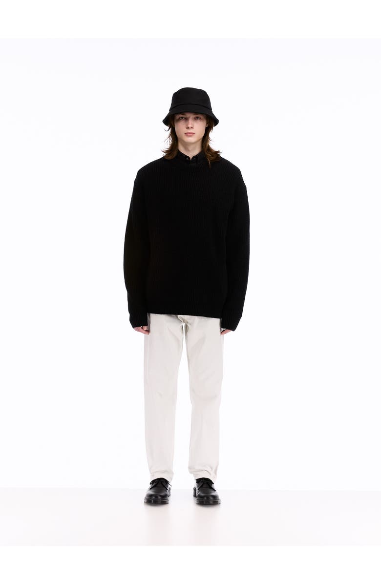 vowels Baby Alpaca Sweater, Alternate, color, Black