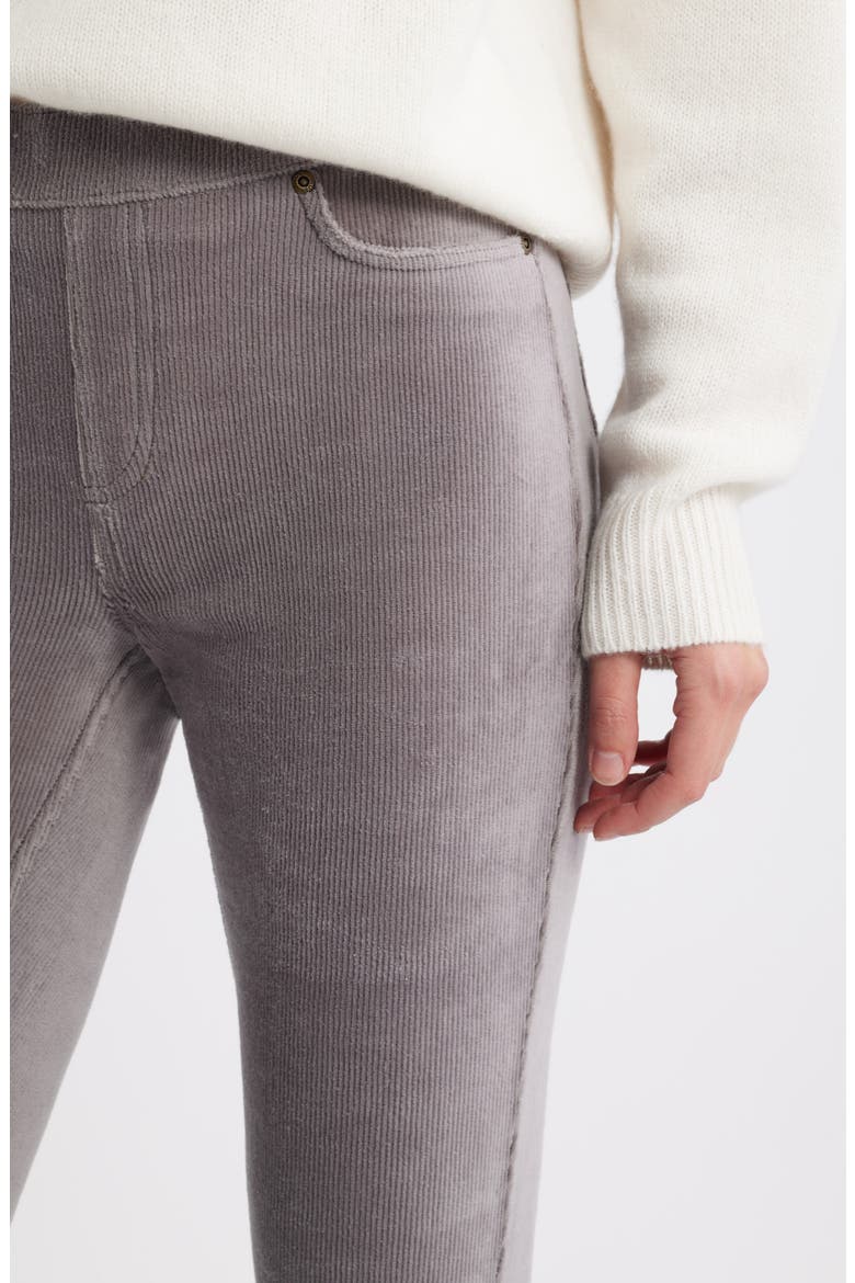 Classic Stretch Corduroy Leggings, Alternate, color, CHARCOAL