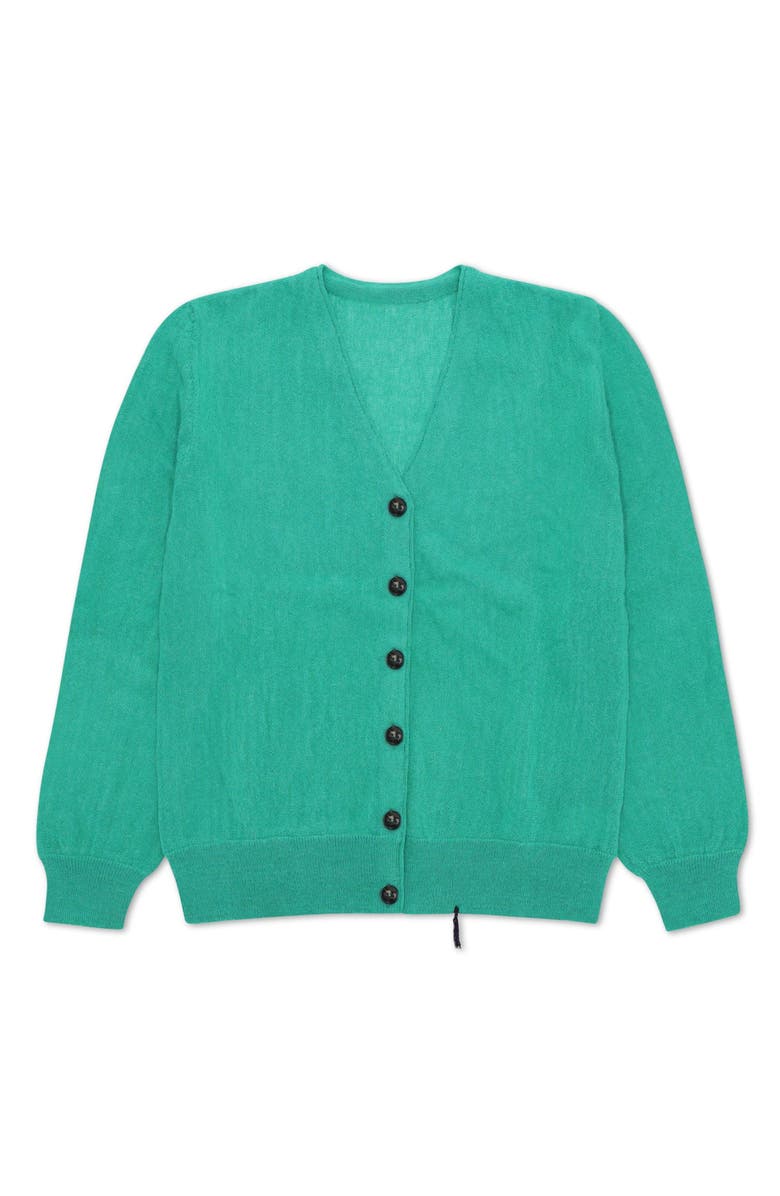 Fortela Cotton Cardigan, Main, color, Aqua Green