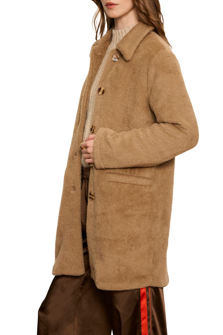 Upside Faux Fur Jacket, Alternate, color, HOT COCOA BROWN