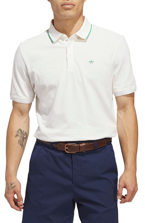 Solid Twistknit Cotton Blend Golf Polo