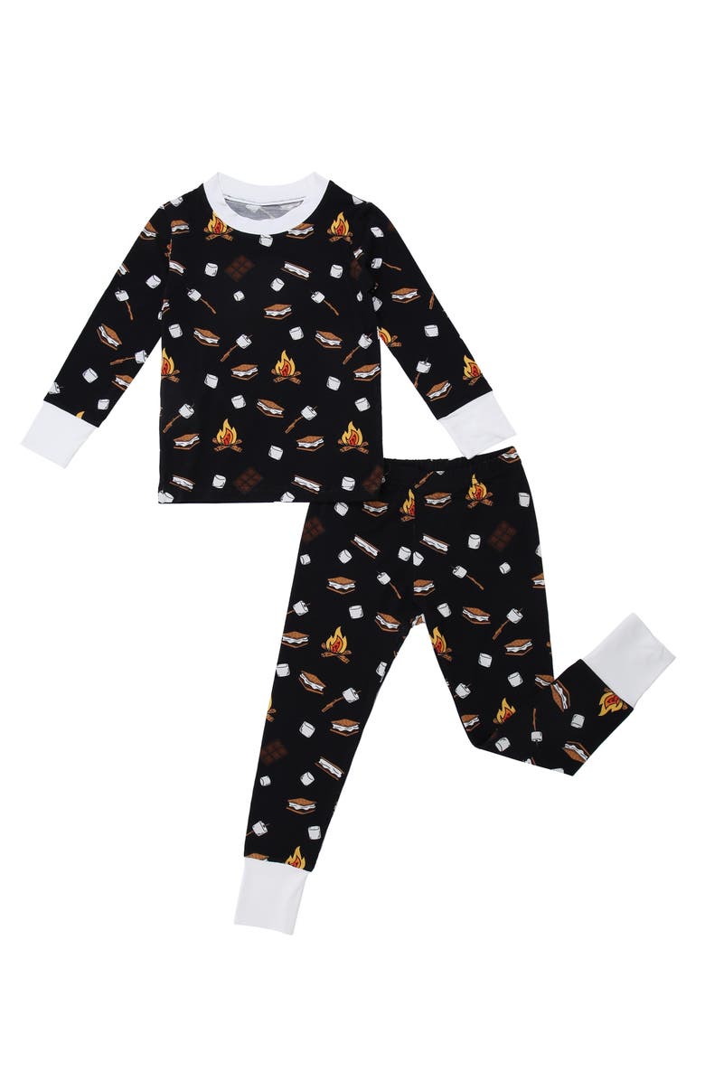 Peregrine Kidswear S'mores Fitted Two-Piece Pajamas, Main, color,