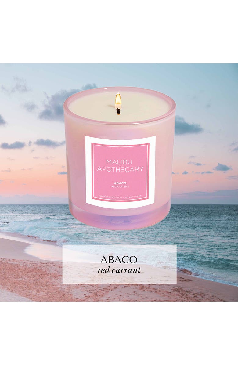 Malibu Apothecary Iridescent Pink Candle, Alternate, color, Abaco