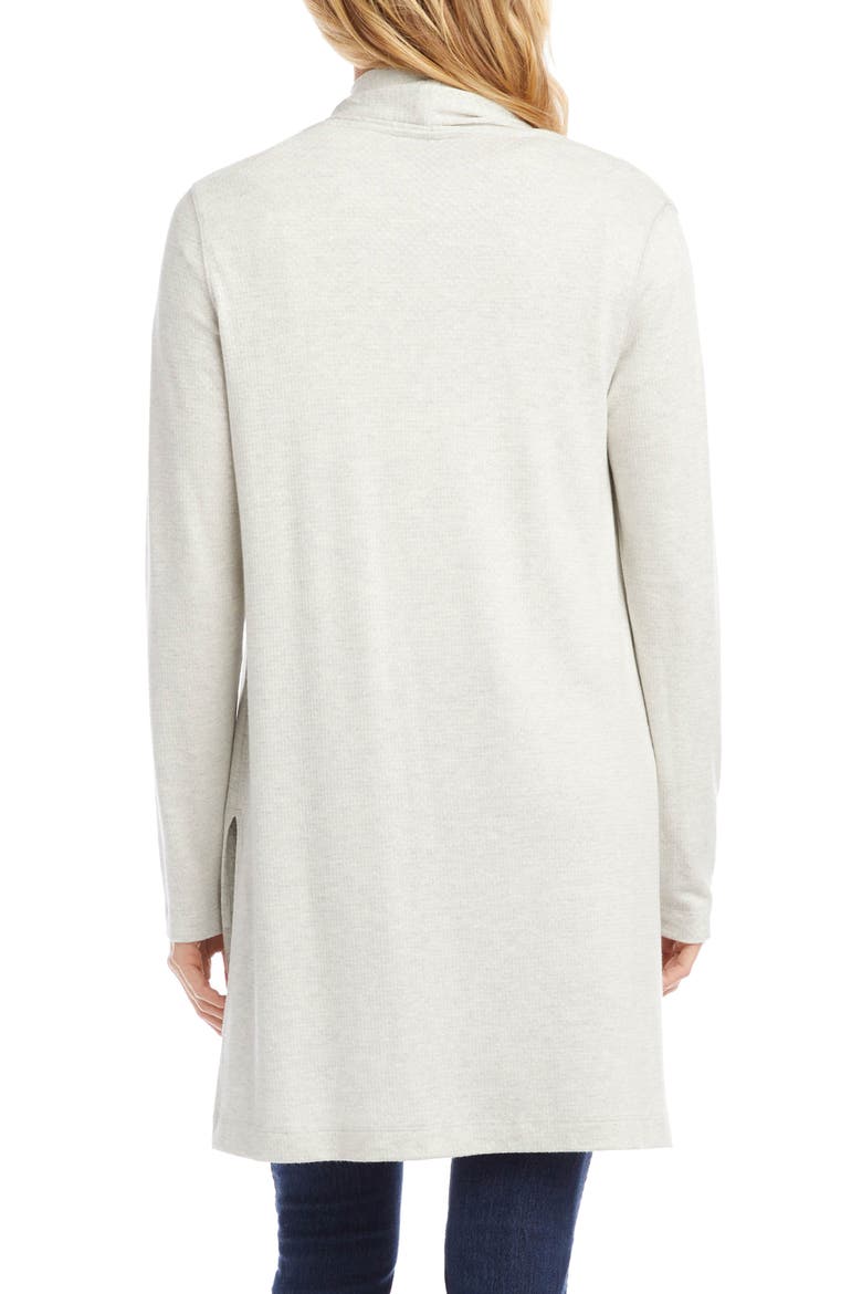 Longline Cardigan, Alternate, color, HEATHER