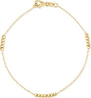Bony Levy 14k Gold Bead Chain Bracelet