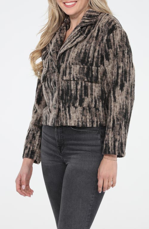 Rain And Rose Animal Crop Jacket In Multi